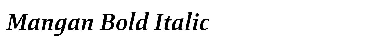 Mangan Bold Italic